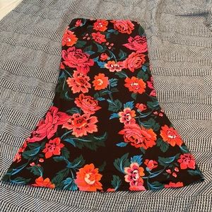 Asos Knit Siren cut Floral Skirt